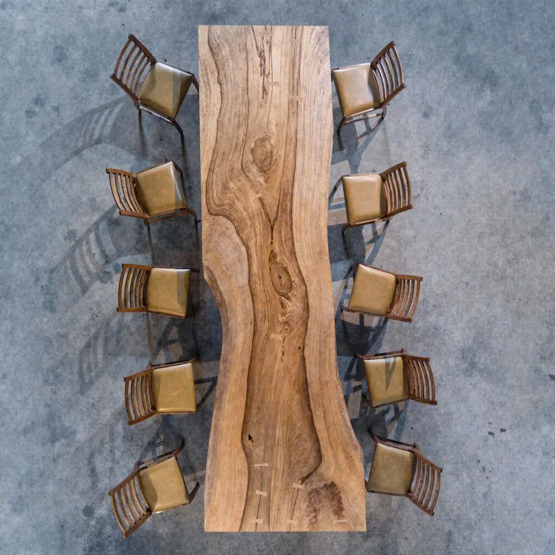 Live Edge Dining Table Kitchen Table Decor Home Gift SINLDT004