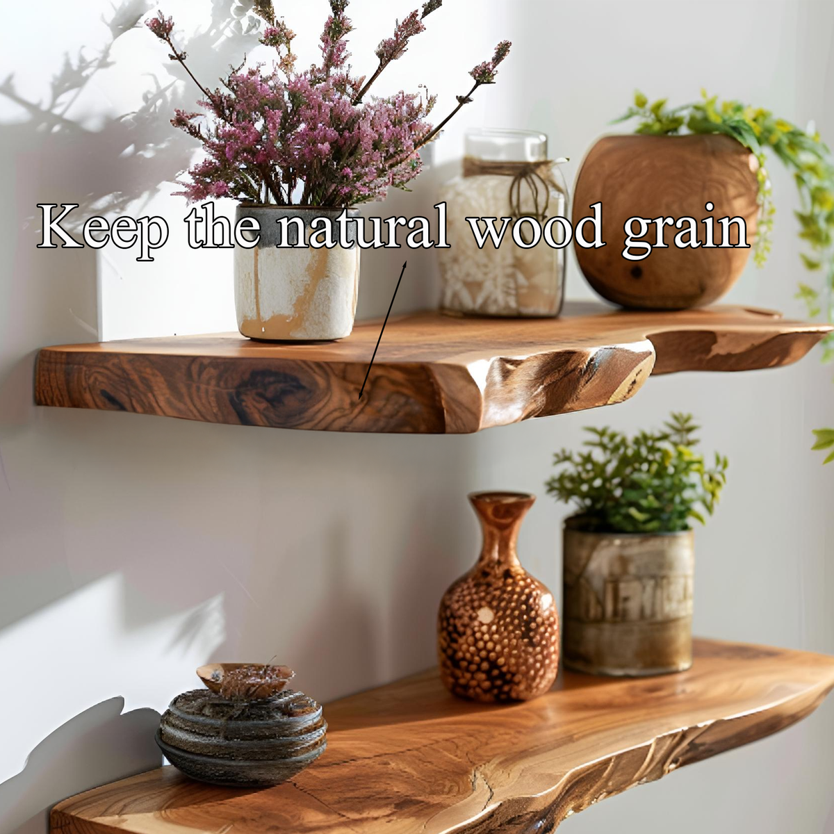 Floating Wall Shelf Handmade And Custom Decor Living Room Gift SINLFL059