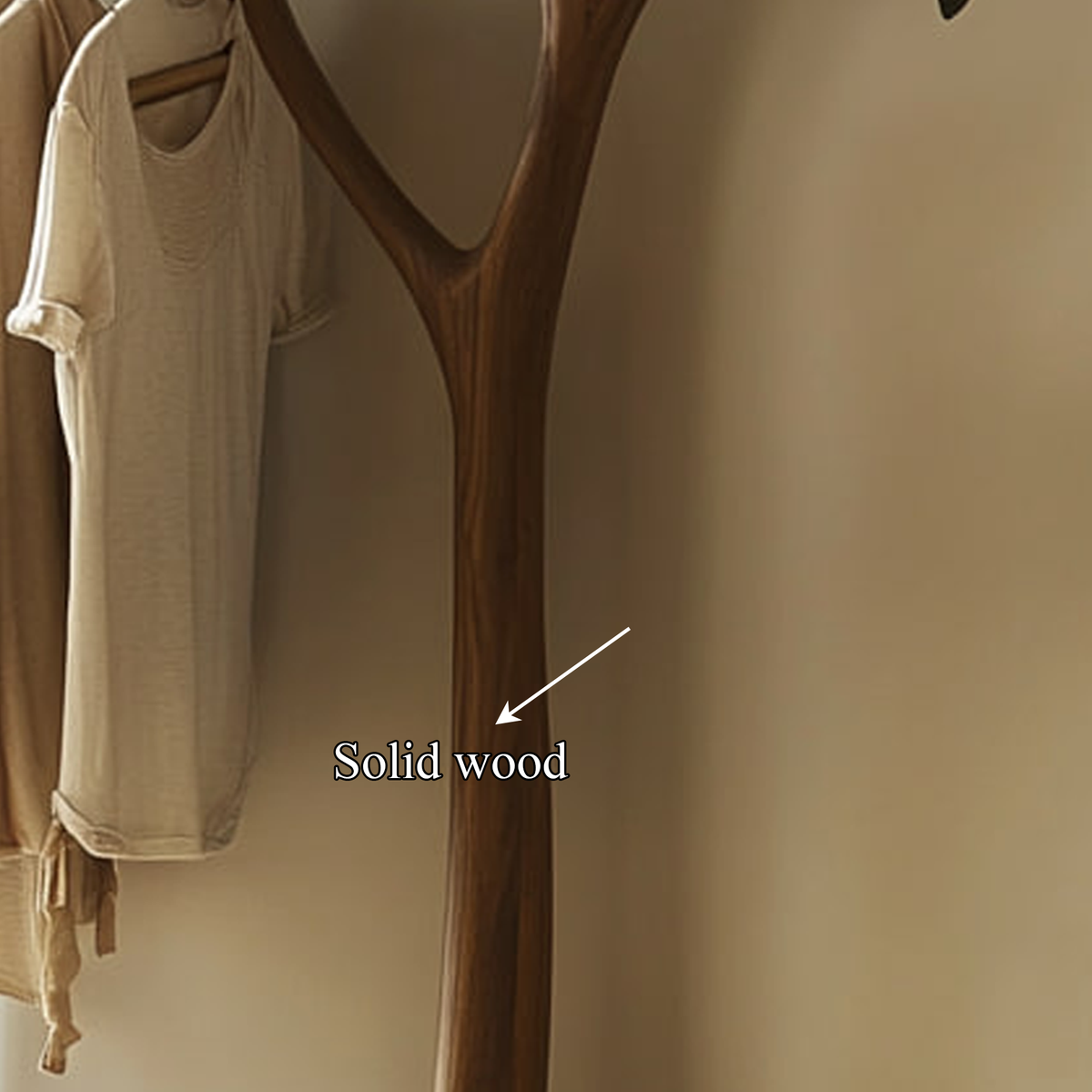 Handcrafted Solid Wood Tree Rack Organic Bedroom SINLKITCR049