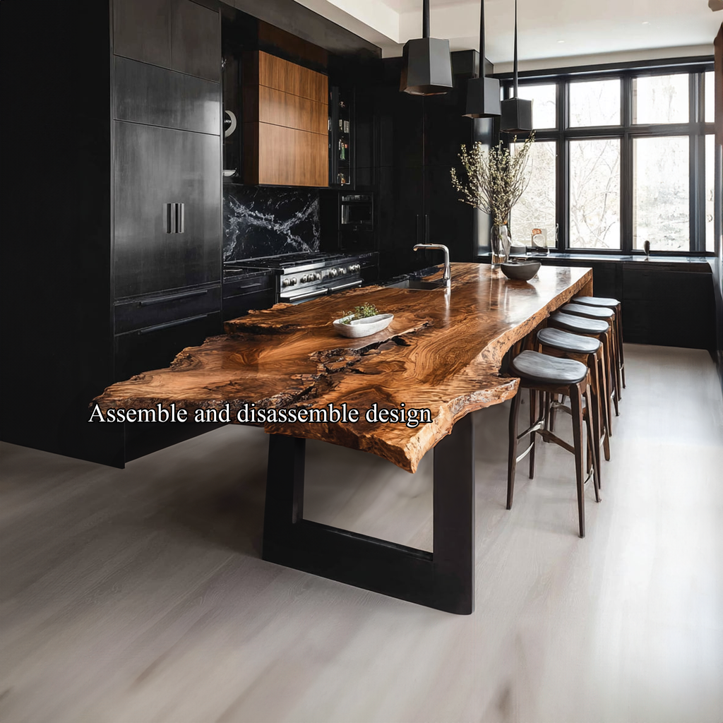 Dark Modern Kitchen Island Kitchen Or Chef Studio SINLKIBE112