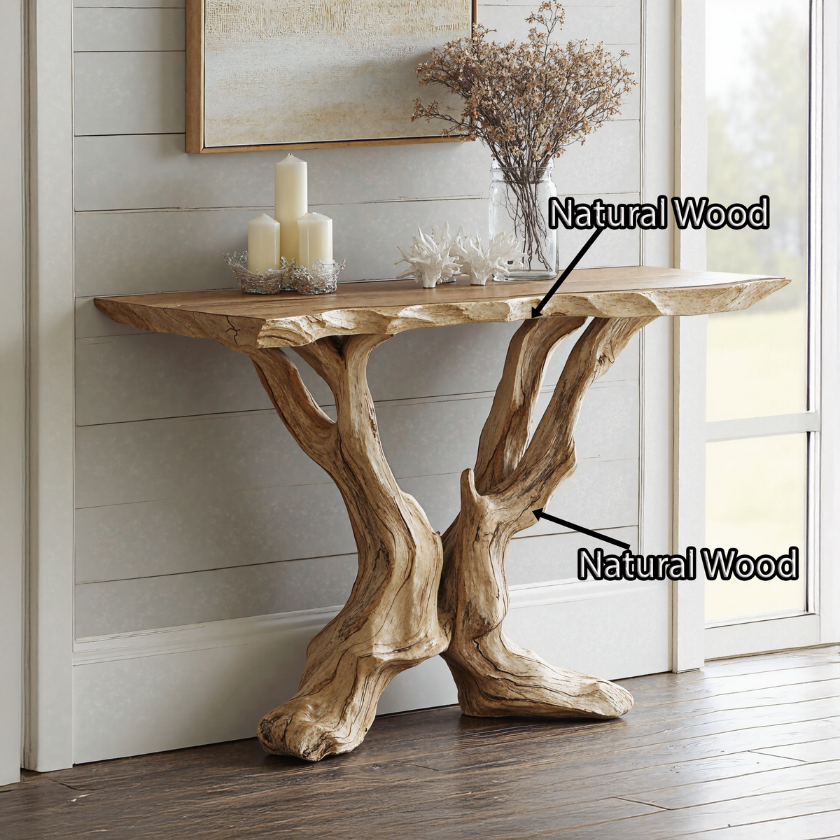 Live Edge Side Table Handcrafted For Vintage Interiors SILDTCS034