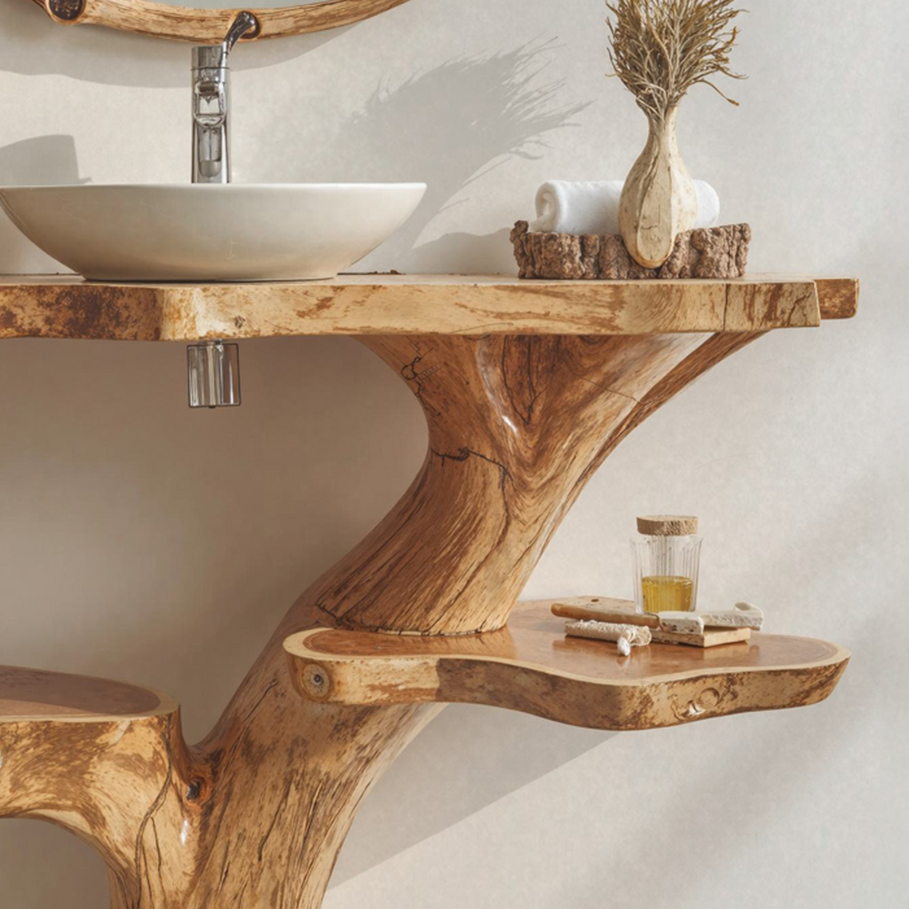 Handcrafted Floating Bathroom Vanity SILDTBRV004