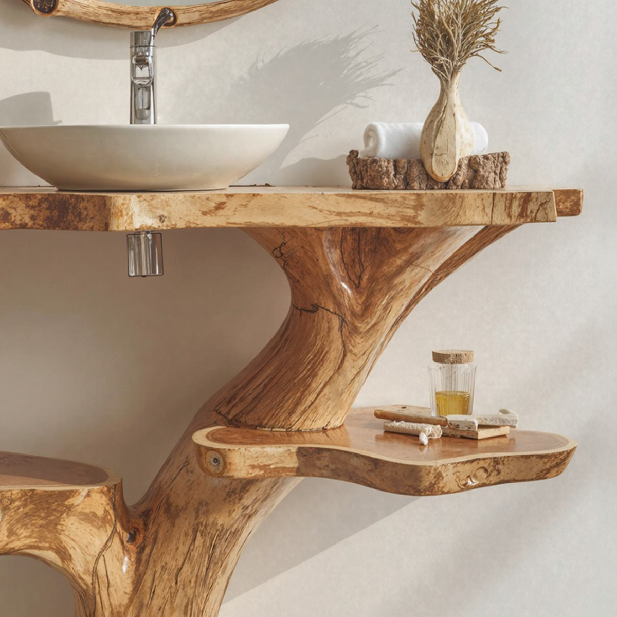 Handcrafted Floating Bathroom Vanity SILDTBRV004