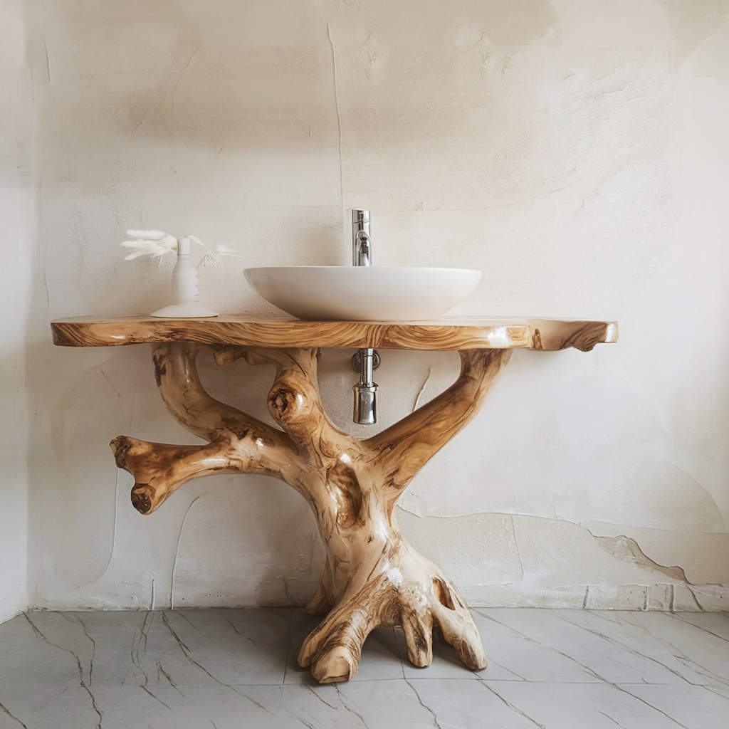Handcrafted Bathroom Vanity SILDTBRV008