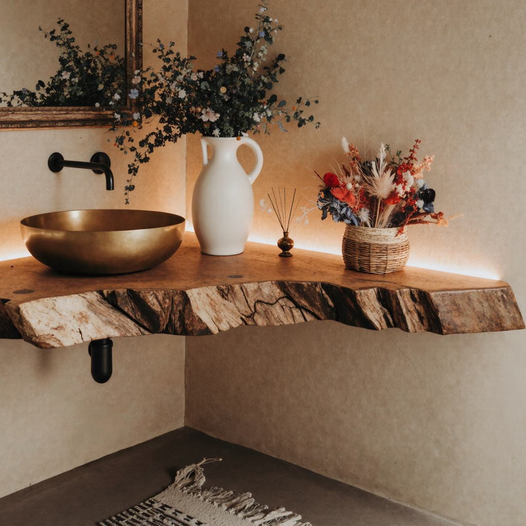 Floating Corner Vanity Bathroom SILDTBRV073