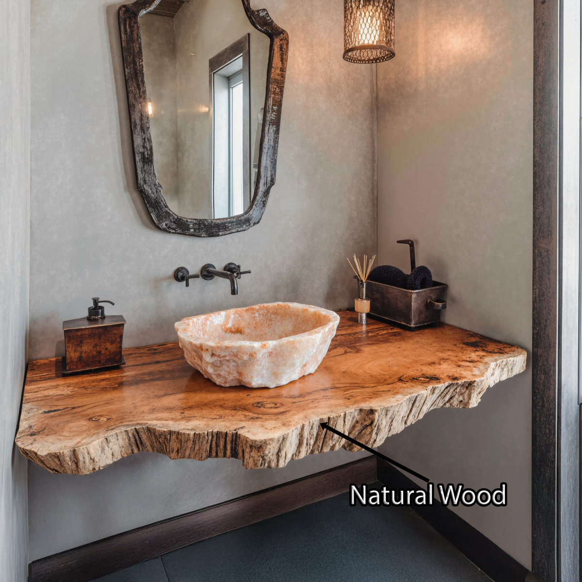 Compact Rustic Bathroom Floating Shelf With Stylish Design SILDTBRV120
