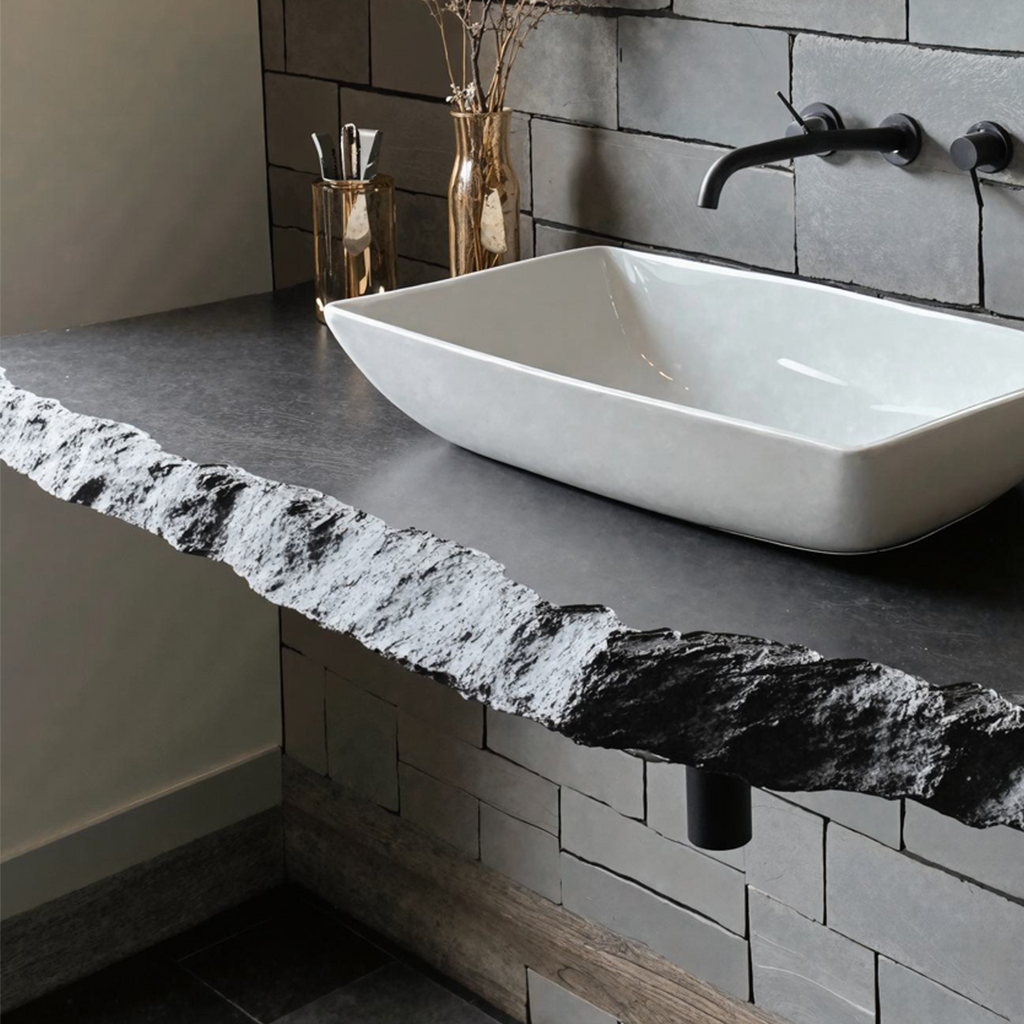 Live Edge Natural Bathroom Vanity SILDTBRV024