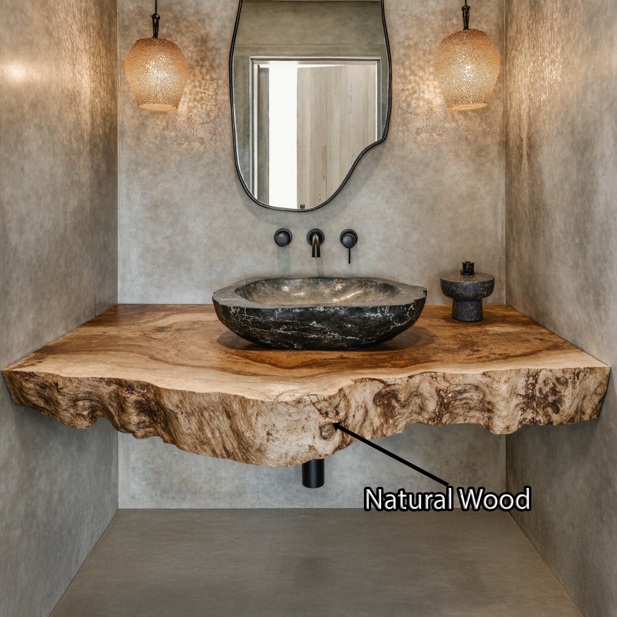 Farmhouse Style Floating Vanity Shelf For Cozy Bathrooms SILDTBRV126