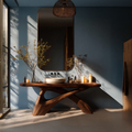 Farmhouse Live Edge Vanity For Cozy Bathroom SILDTTNBRV002