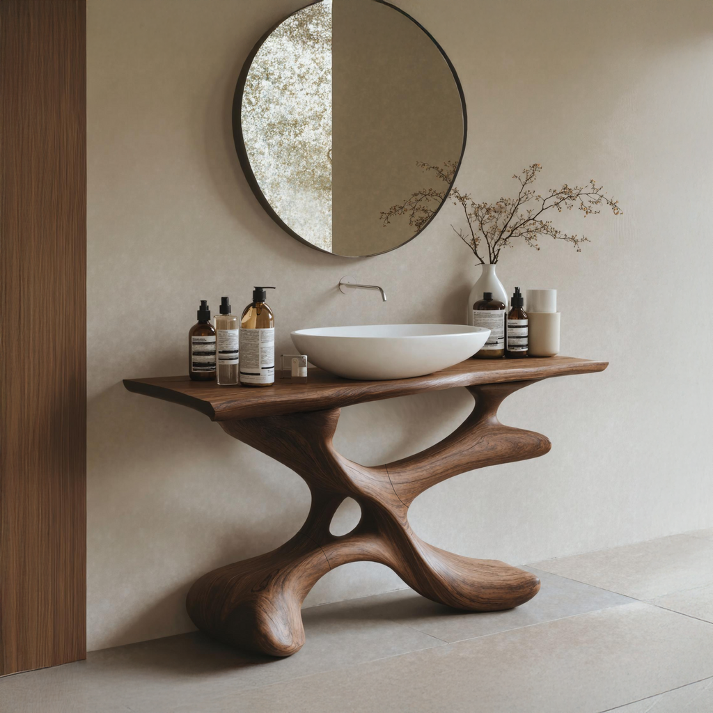 Handcrafted Bathroom Vanity For Furniture Decor Style SILDTTRBRV015
