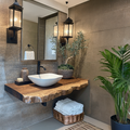 Floating Vanity Shelf For Bathroom With Modern Wooden Design SILDTBRV185