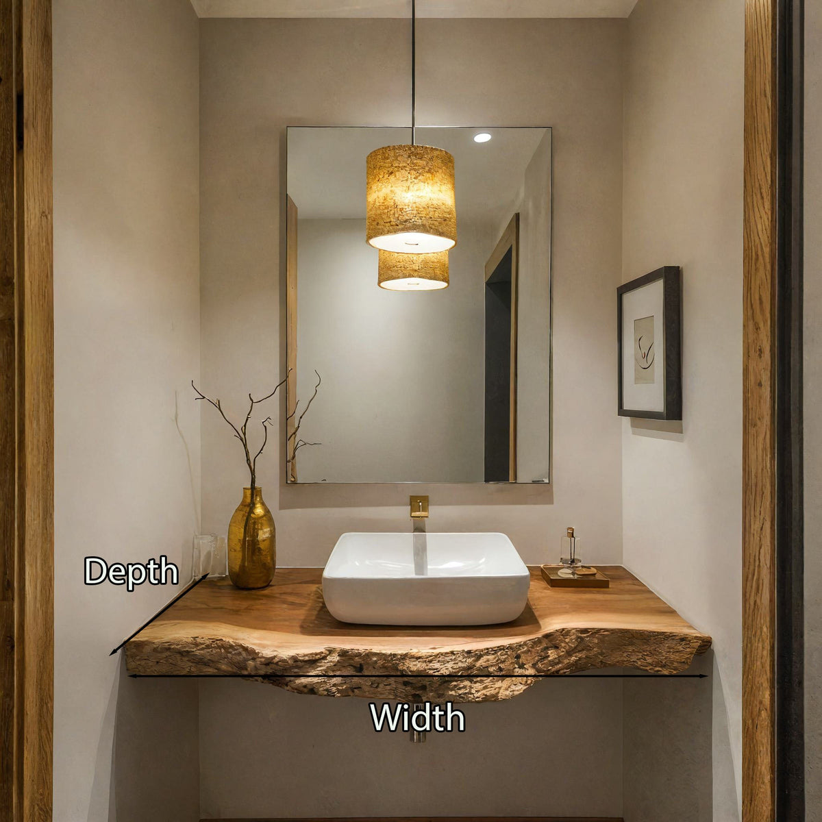 Handcrafted Wooden Vanity For Bathroom Furniture SILDTBRV193