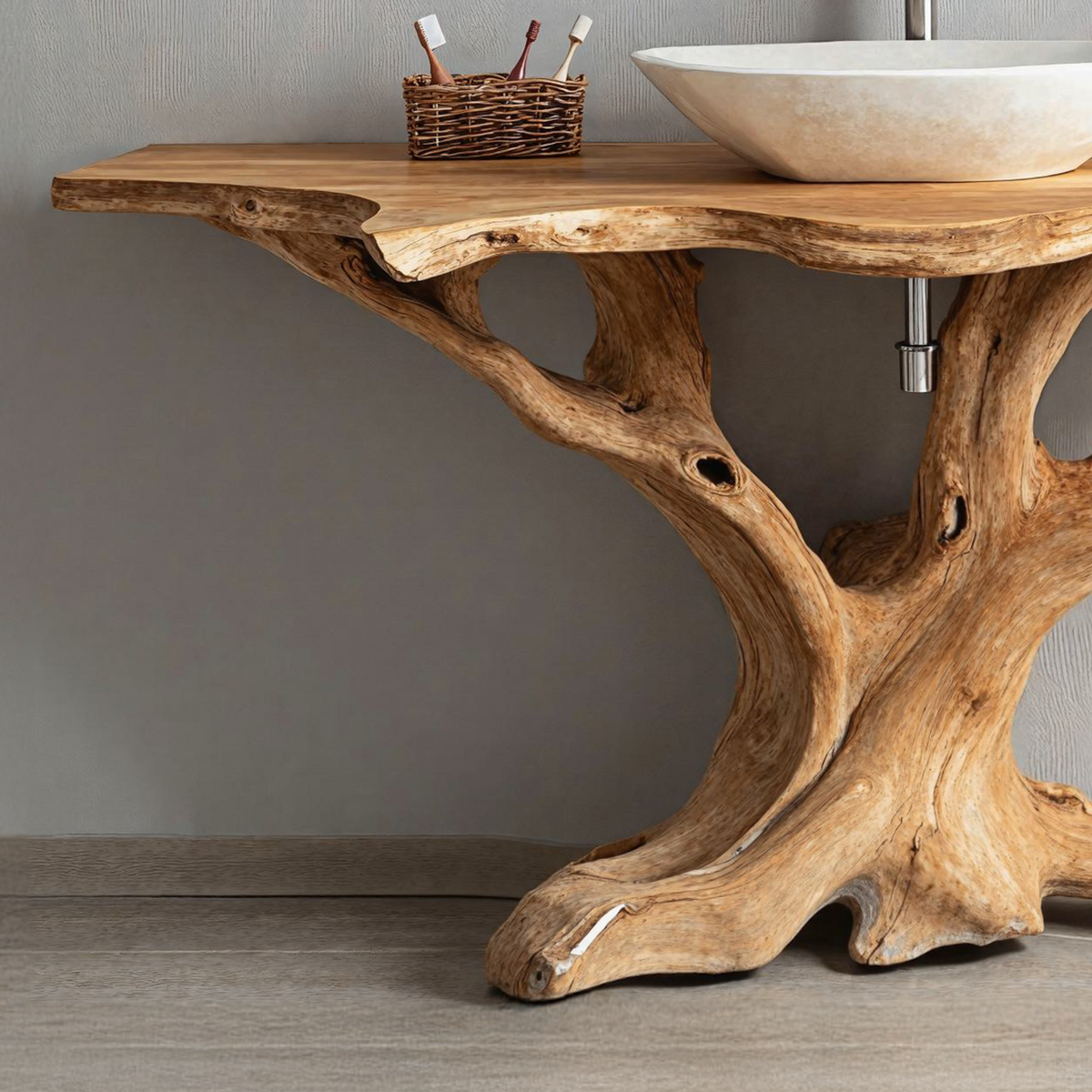 Custom Handcrafted Bathroom Vanity For Stylish Interiors SILDTBRV103