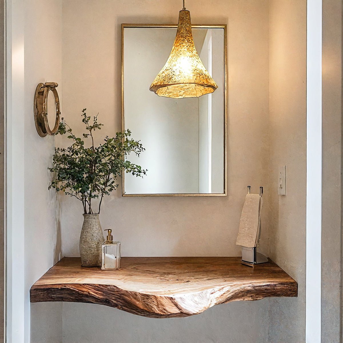 Handcrafted Wooden Vanity Bathroom Design Ideas SILDTBRV199