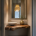 Handcrafted Solid Wood Vanity For Small Bathroom SILDTBRV196