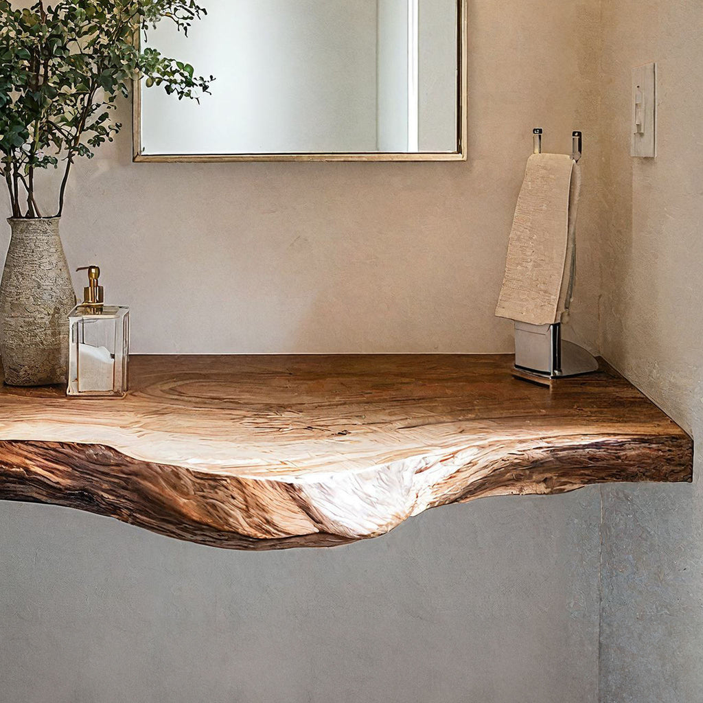 Handcrafted Wooden Vanity Bathroom Design Ideas SILDTBRV199