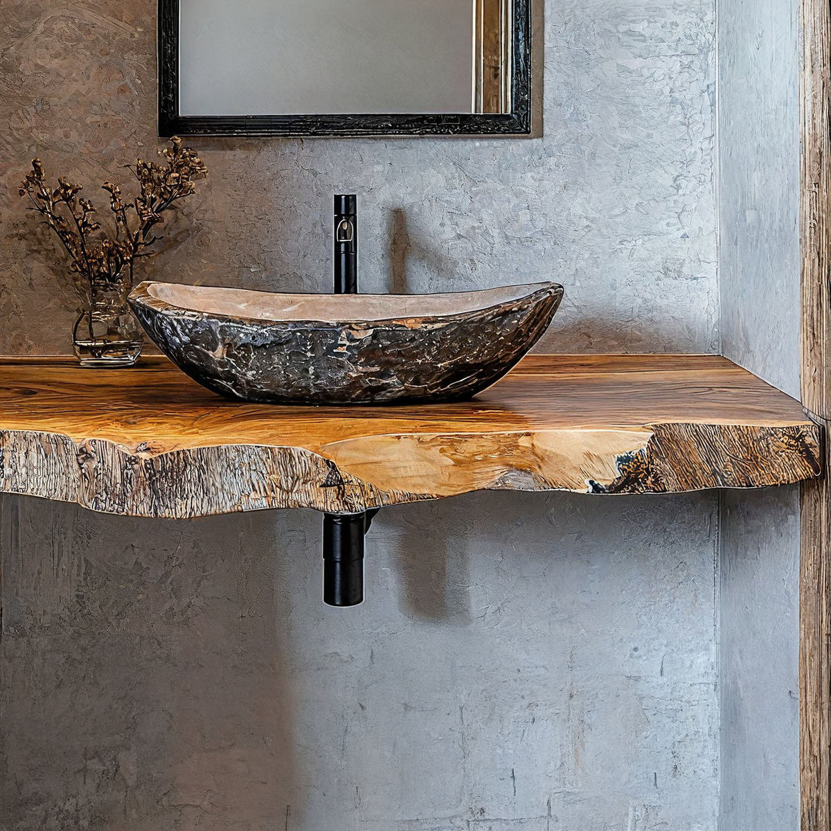 Farmhouse Wooden Vanity Bathroom Decor Ideas SILDTBRV205