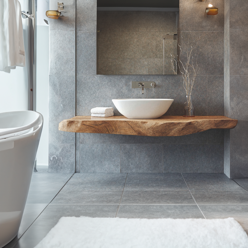 Handcrafted Wooden Vanity Custom Bathroom Fit SILDTBRV218