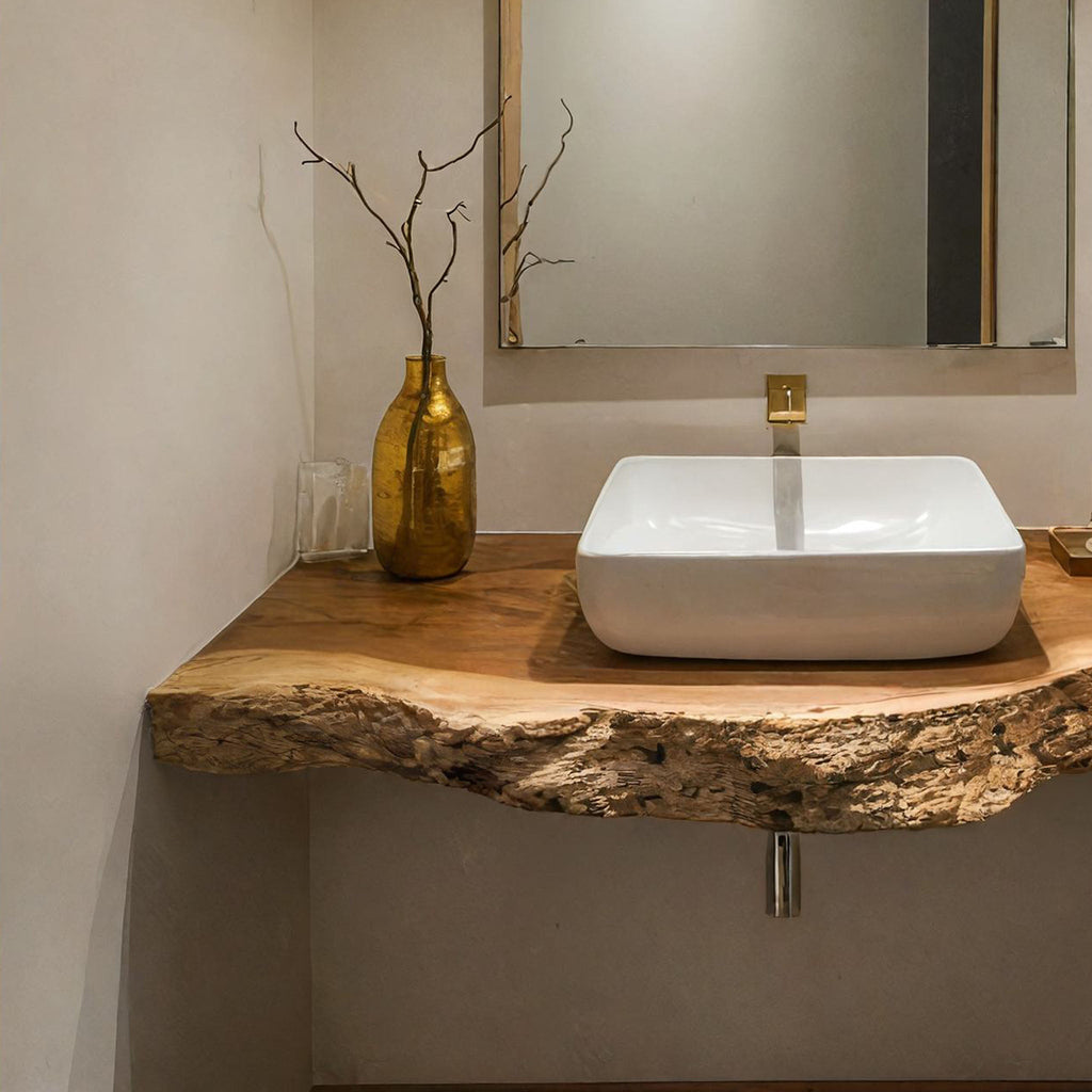 Handcrafted Wooden Vanity For Bathroom Furniture SILDTBRV193