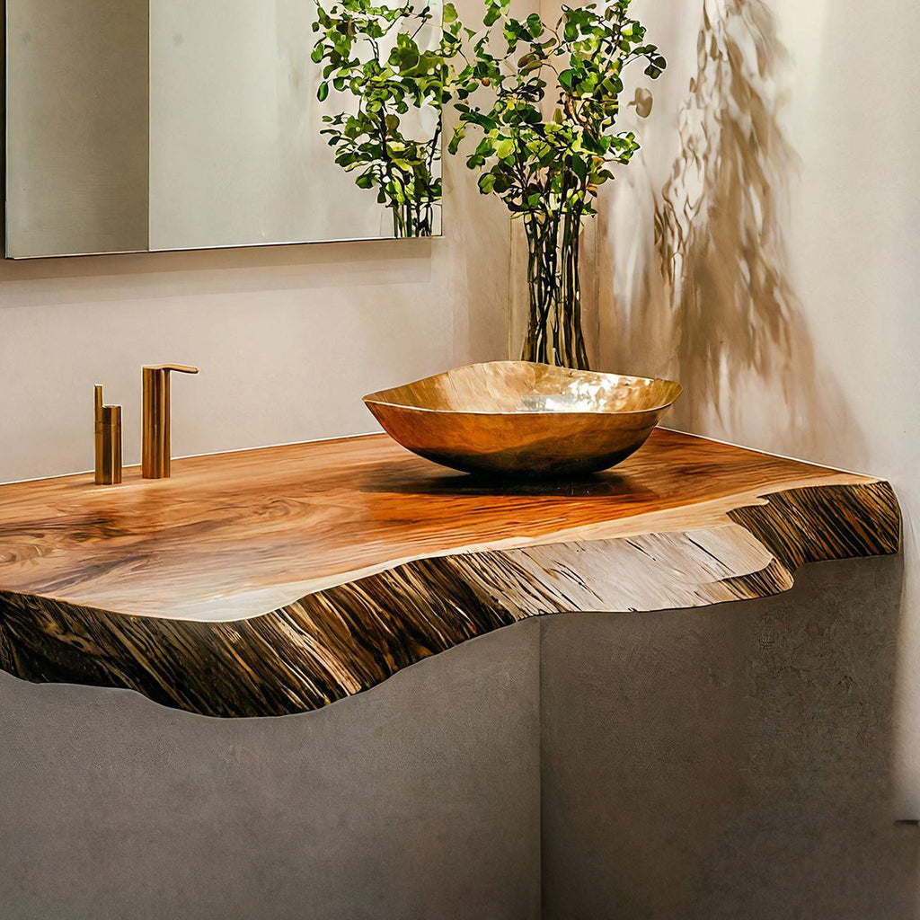 Farmhouse Wooden Vanity Modern Bathroom Look SILDTBRV197