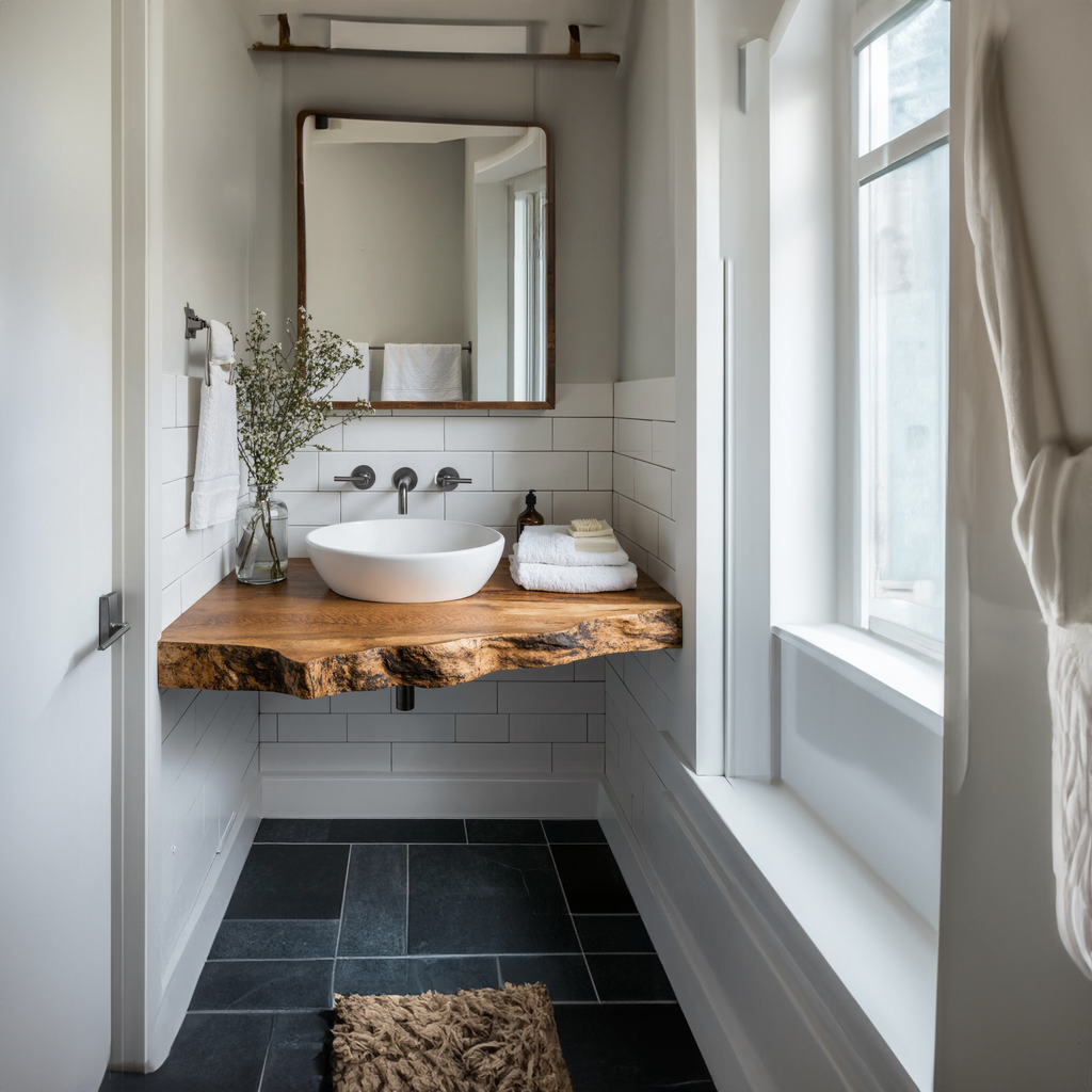 Handcrafted Wooden Vanity Bathroom Renovation SILDTBRV209