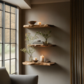 Handcrafted Live Edge Floating Bookshelf Unique Home Decor SILDTFL161