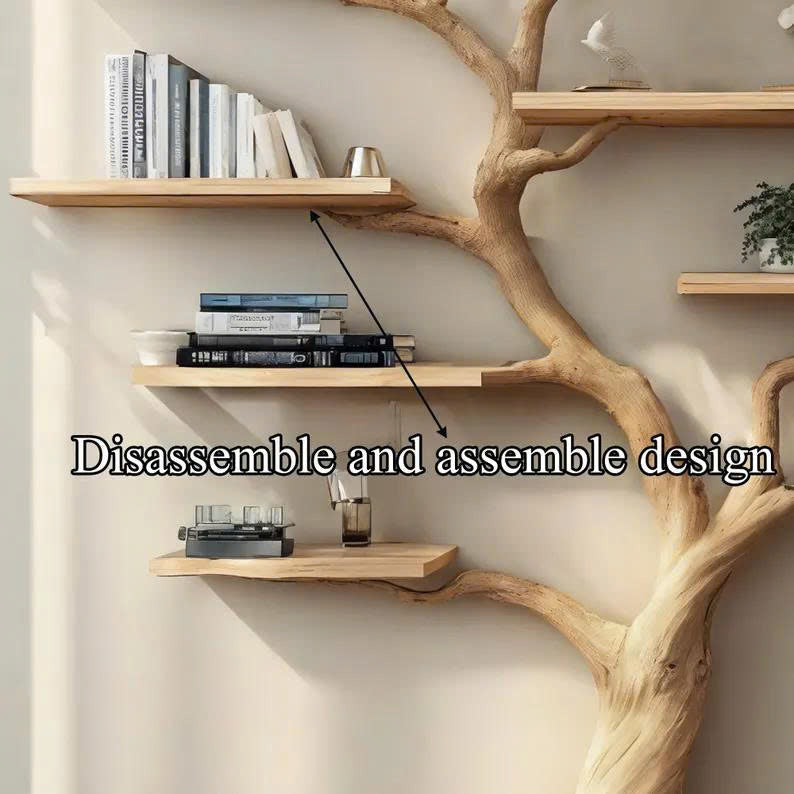 Handcrafted Tree Branch Bookshelf Home Decor Gift SINLTB162