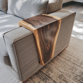 Handmade Armrest Table For Sofa With Natural Wood Design SILDTAR007