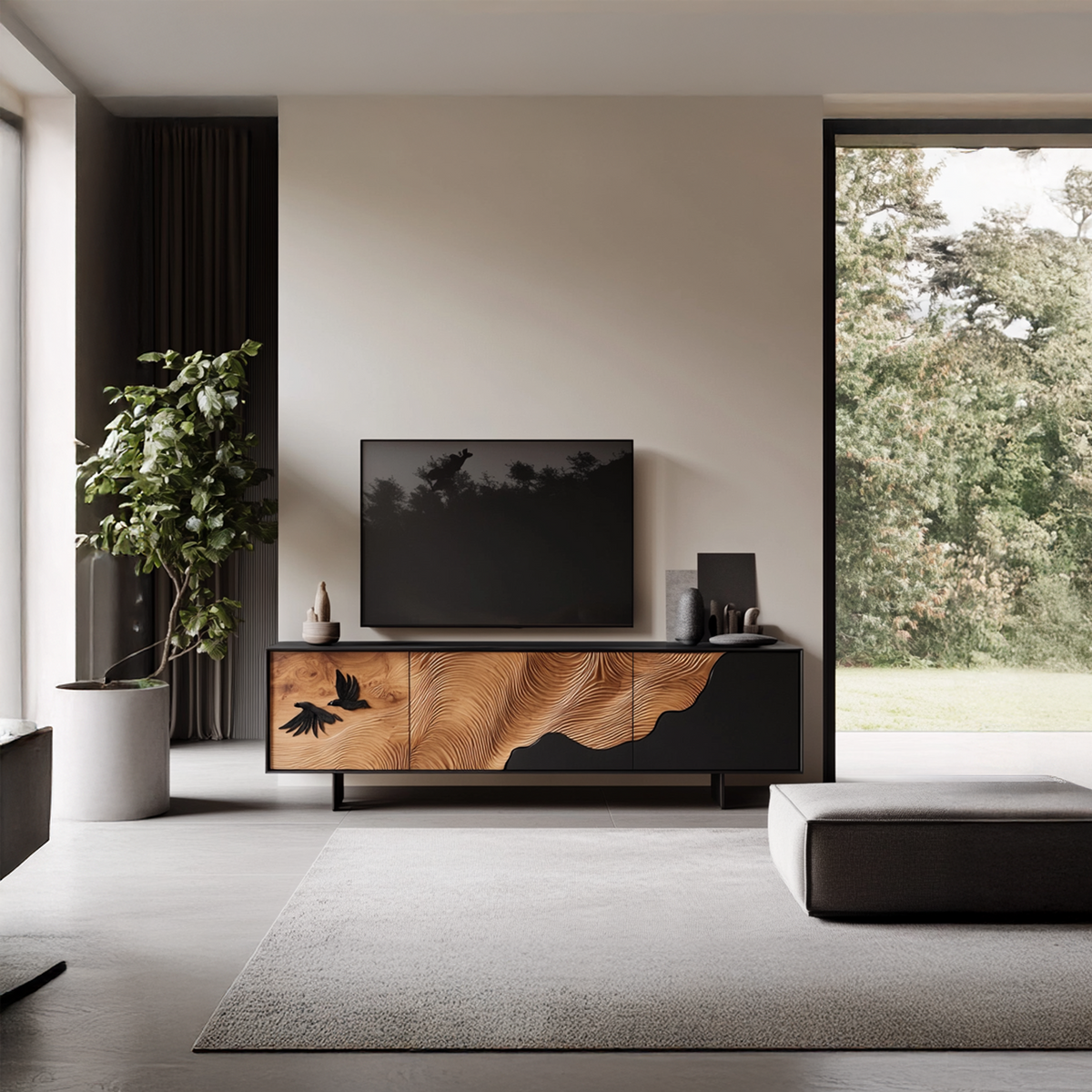 Handcrafted Mid Century TV Cabinet For Decor SILDTTRTVC058
