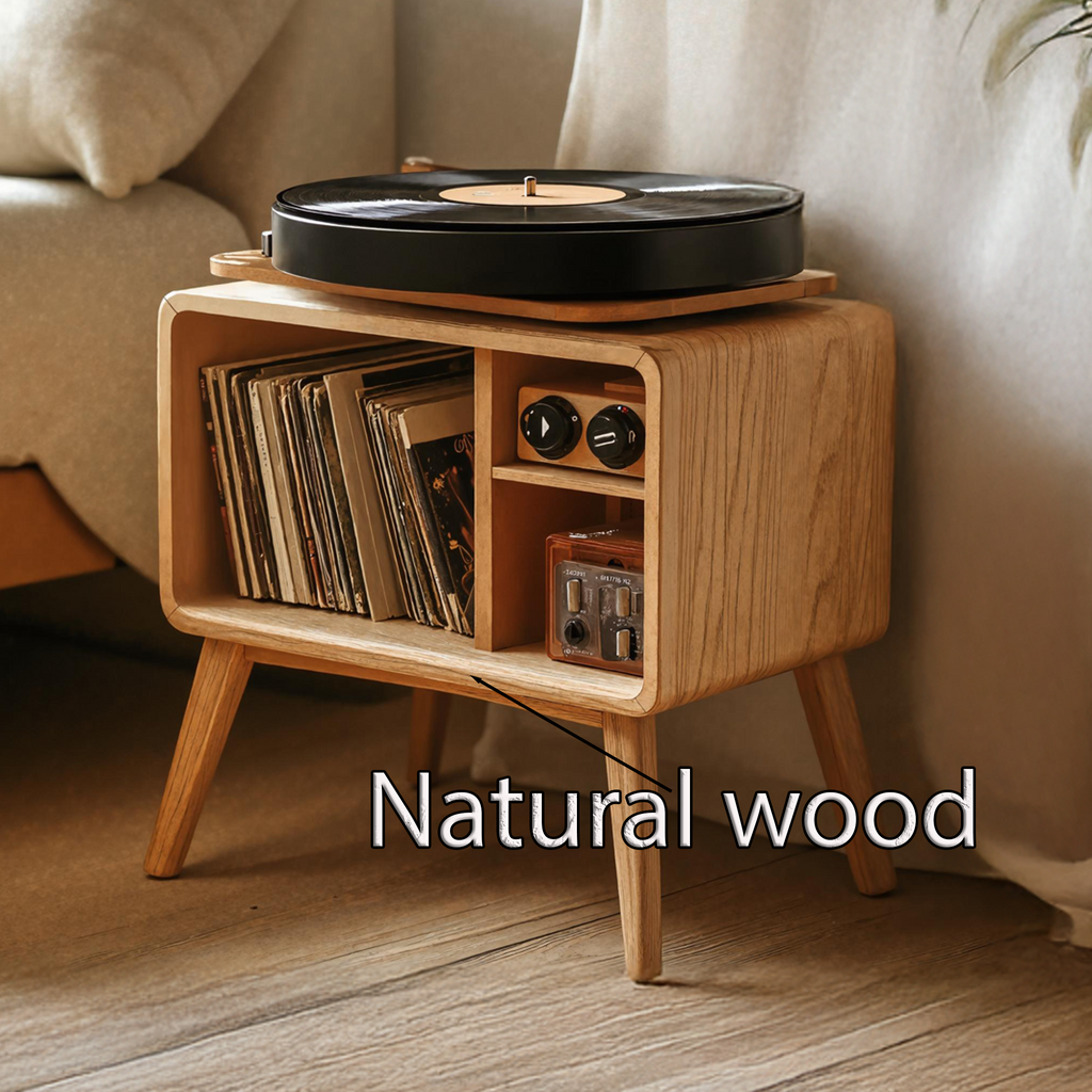 Classic Record Player Stand For Living Room, Bedroom, Office SILDTRPT012