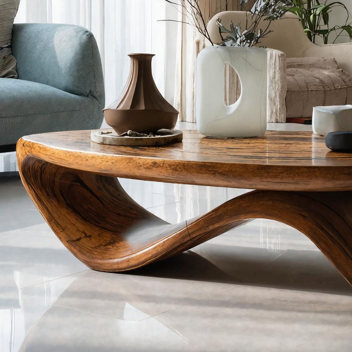 Handcrafted Solid Wood Table For Home Designers SILDTTRCF023