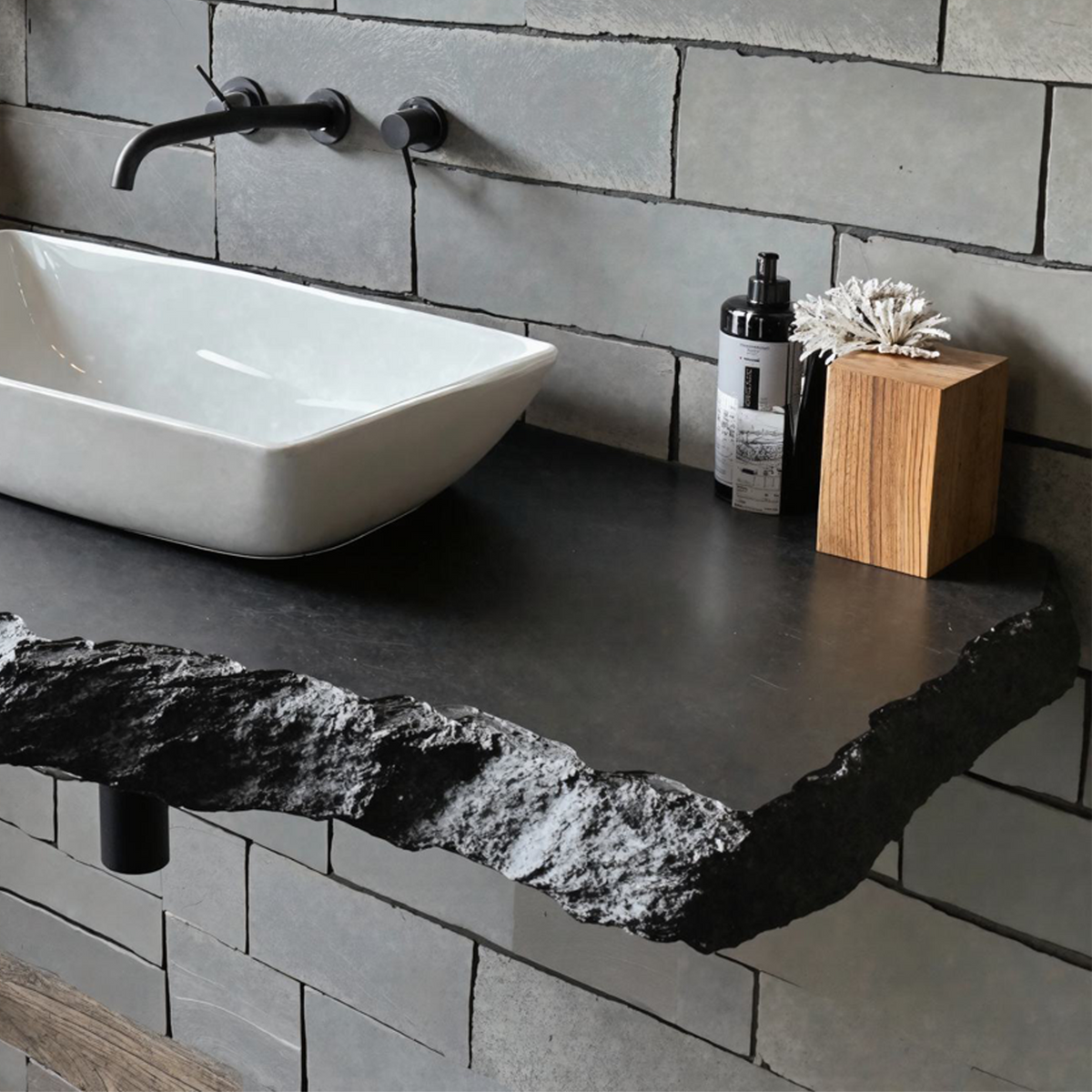 Live Edge Natural Bathroom Vanity SILDTBRV024