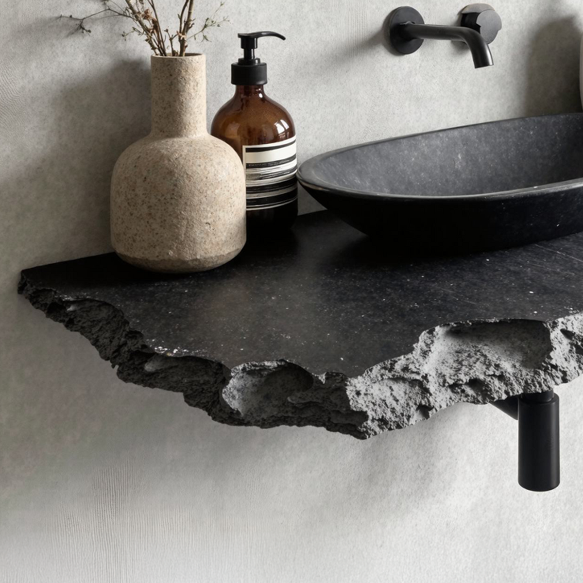 Live Edge Bathroom Vanity Shelf Wall SILDTBRV025