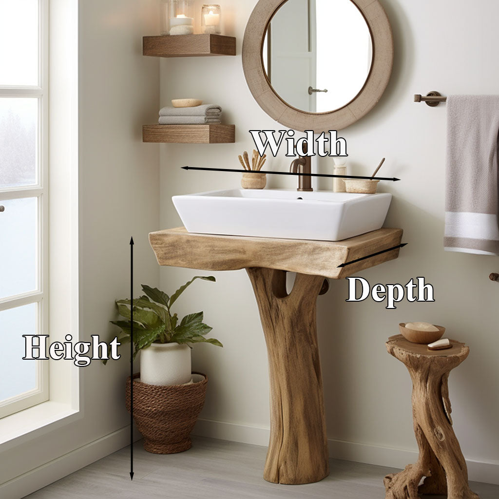 Handcrafted Bathroom Vanity Bathroom SILDTBRV010