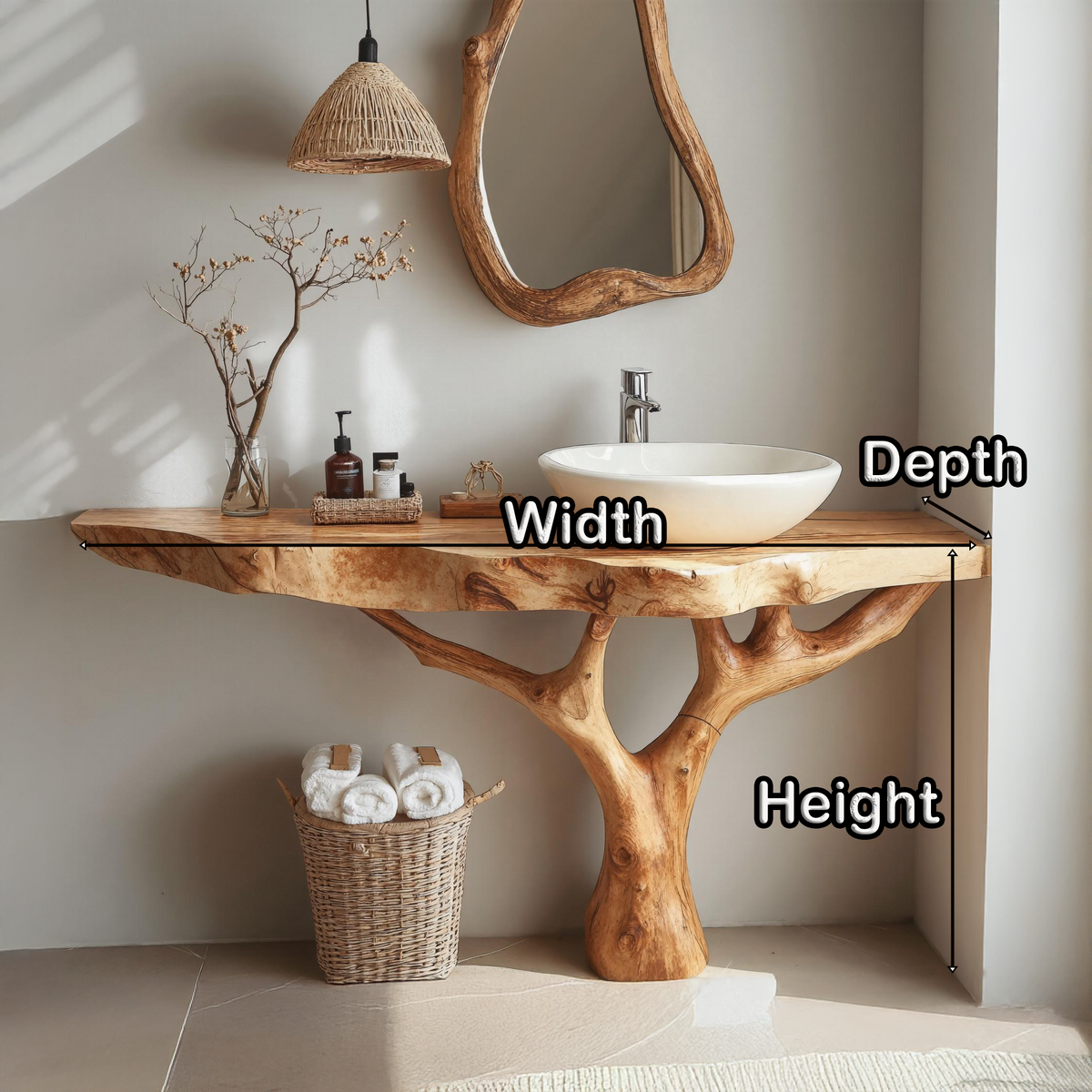 Floating Wood Bathroom Vanity For Sleek Interiors SILDTBRV157