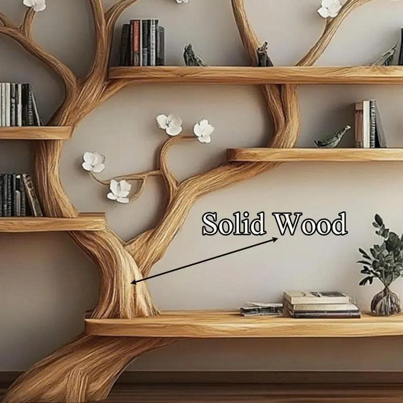 Handmade Wooden Bookshelf Home Decor Gift SINLTB165