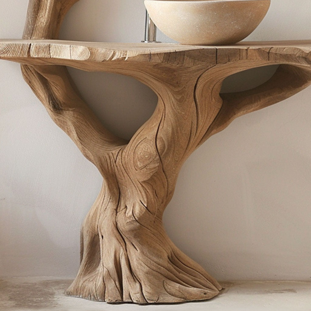 Floating Wood Bathroom Vanity SILDTBRV055