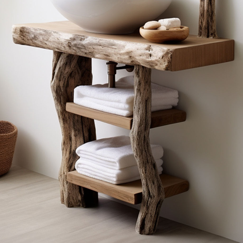 Handcrafted Counter Bathroom Vanity SILDTBRV018