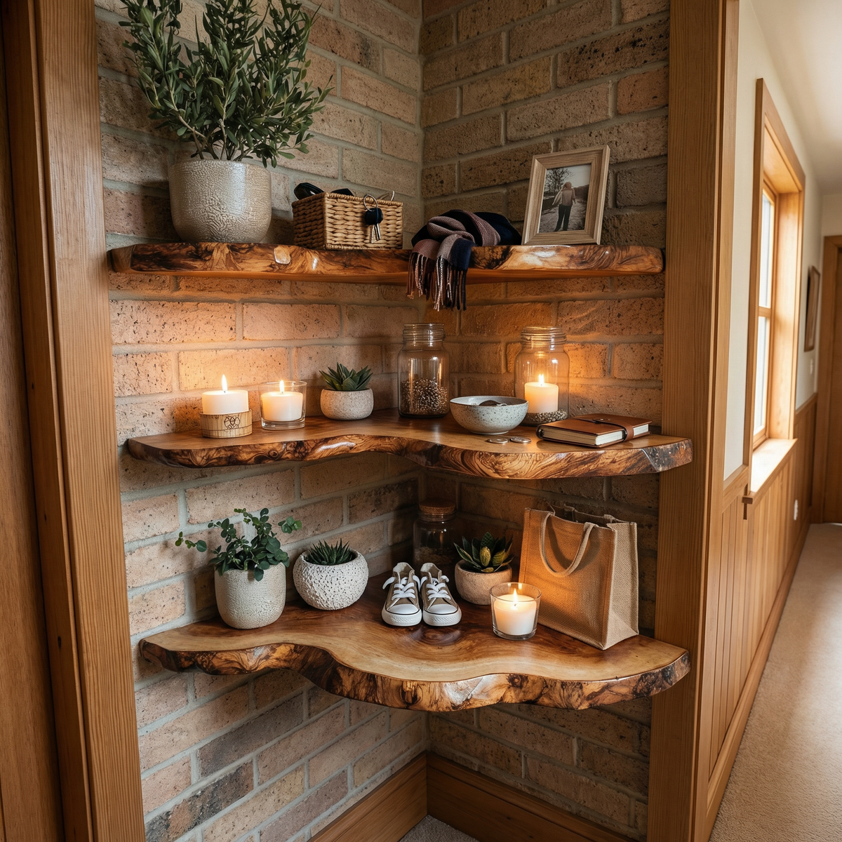 Custome Floating Shelf Corner Book SINLCN011