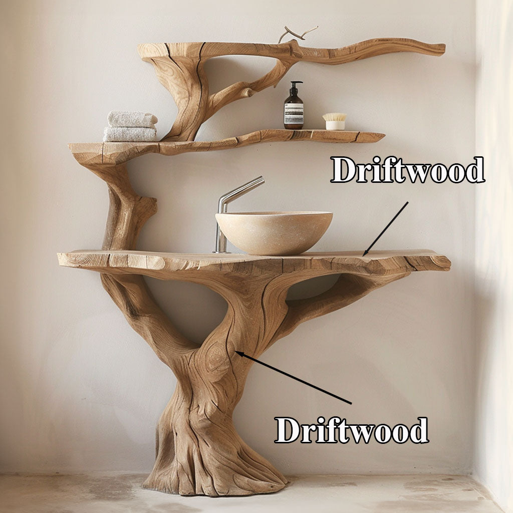 Floating Wood Bathroom Vanity SILDTBRV055