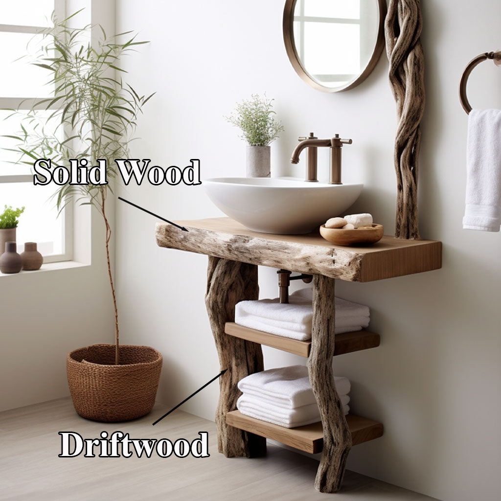 Handcrafted Counter Bathroom Vanity SILDTBRV018