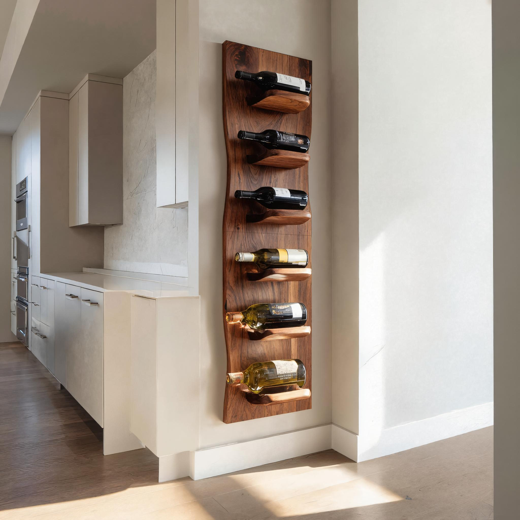 Handcrafted Wall Mounted Wine Rack For Kitchen Decor RTTHTTWH001