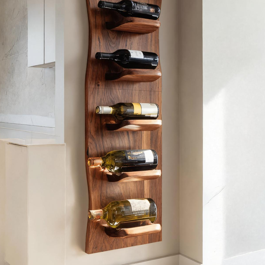 Handcrafted Wall Mounted Wine Rack For Kitchen Decor RTTHTTWH001