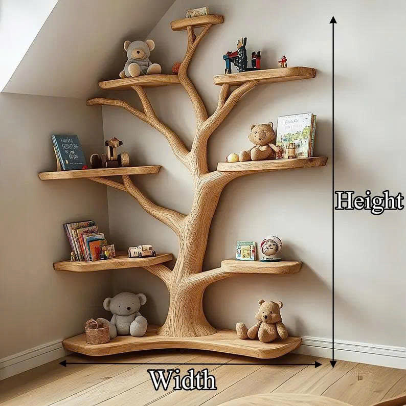 Kids Tree Bookshelf Handmade Decor Home Gift SINLTB161