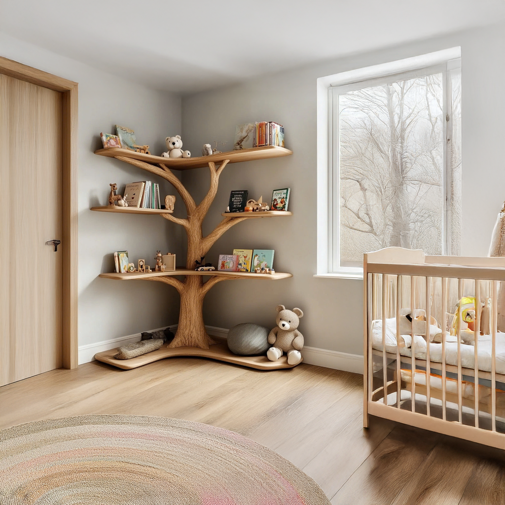 Kids Custom Tree Bookcase Decor Home Birthday Gift SINLTB157