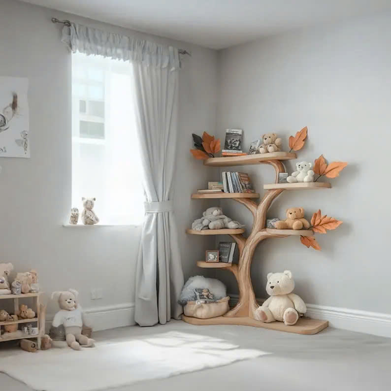 Kid Bookshelf Handmade House Warming Decor Gift SINLTB153