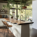Farmhouse Wooden Kitchen Countertop For Beautiful Kitchen Ambiance SILDTKCT011