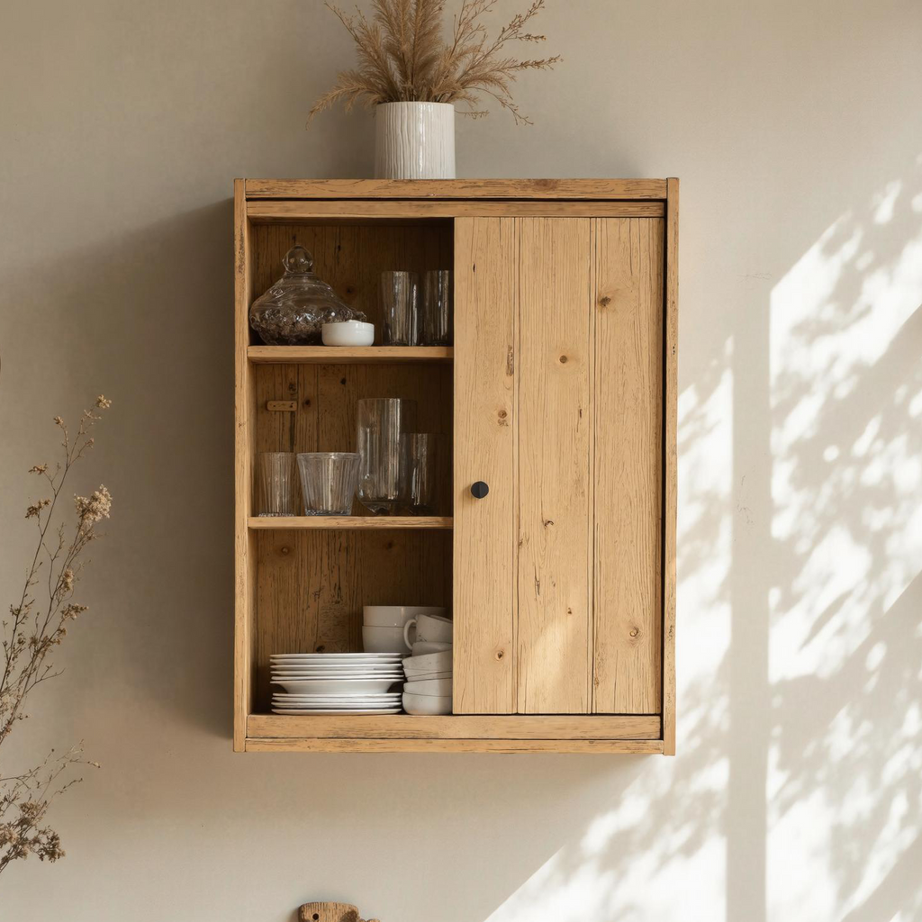 Farmhouse Wooden Kitchen Cabinet For Kitchen Design SILDTKC011