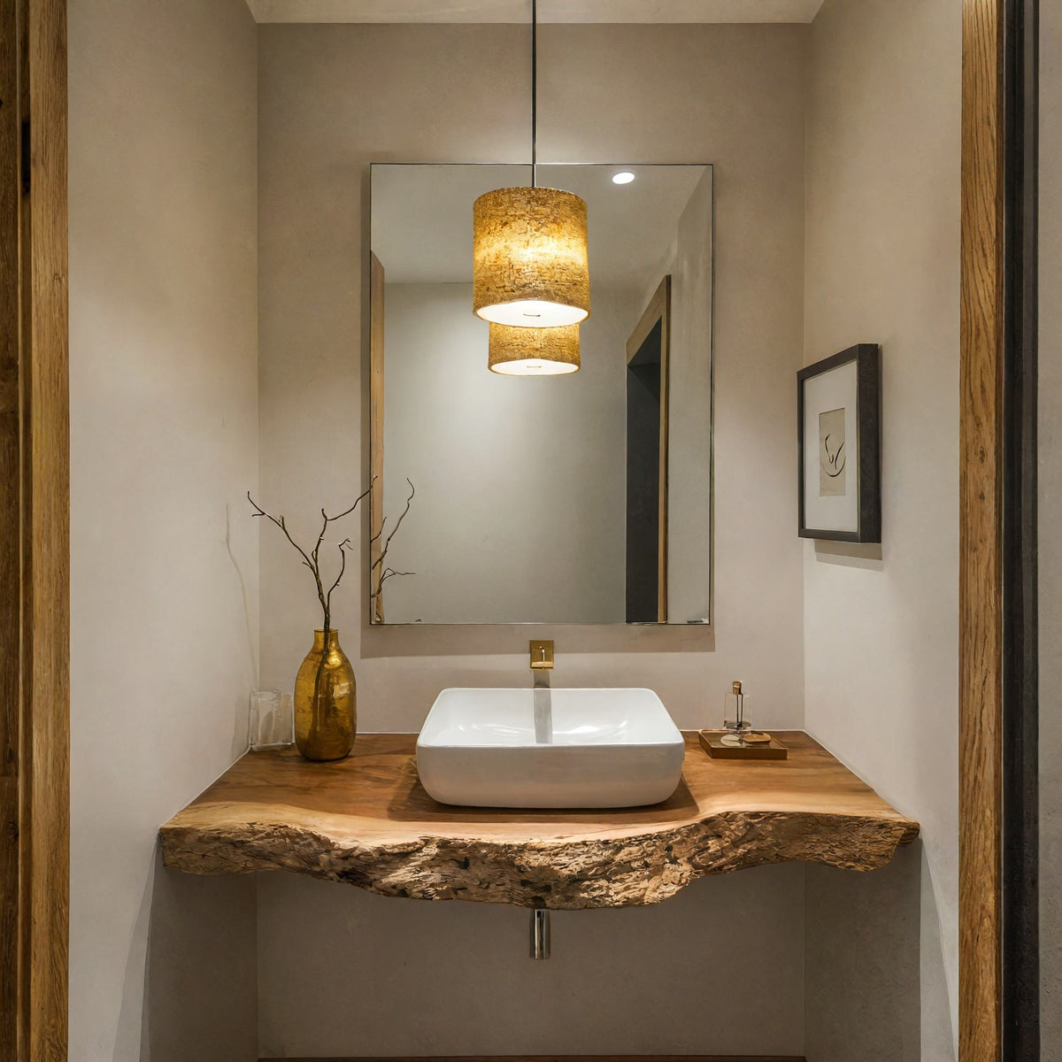 Handcrafted Wooden Vanity For Bathroom Furniture SILDTBRV193