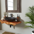 Floating Edge Bathroom Wood Shelf SILDTBRV041